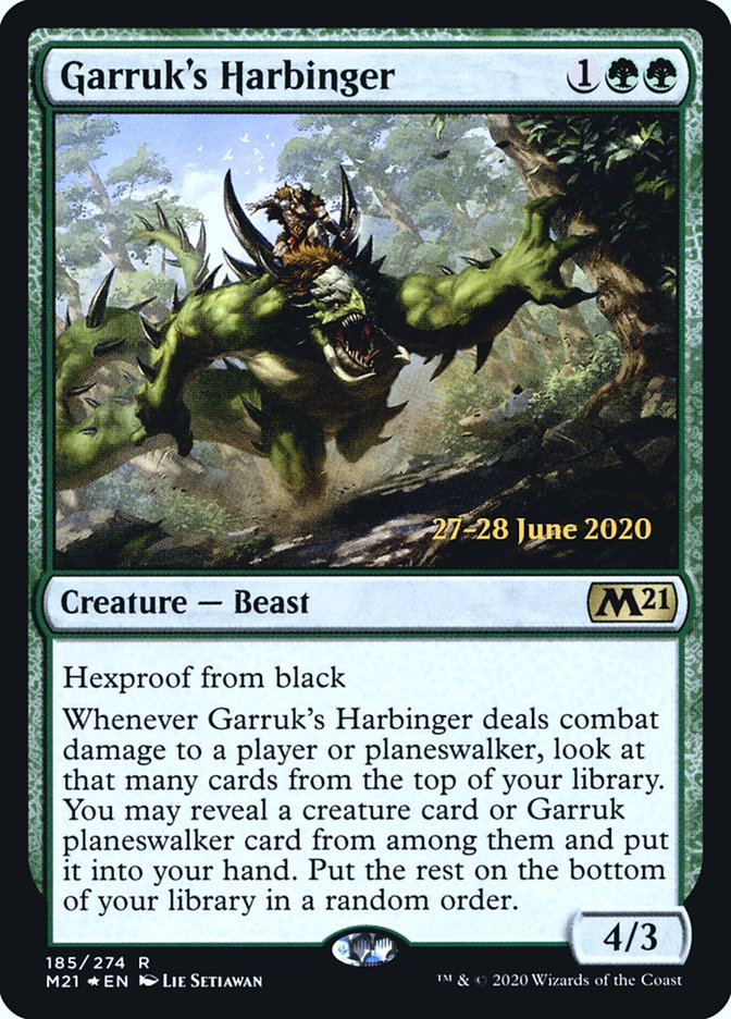 Garruk's Harbinger  [Core Set 2021 Prerelease Promos] | Sanctuary Gaming