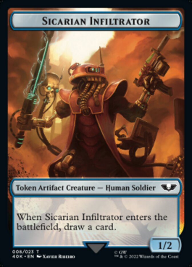 Soldier (003) // Sicarian Infiltrator Double-sided Token [Universes Beyond: Warhammer 40,000 Tokens] | Sanctuary Gaming