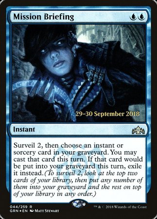 Mission Briefing [Guilds of Ravnica Promos] | Sanctuary Gaming
