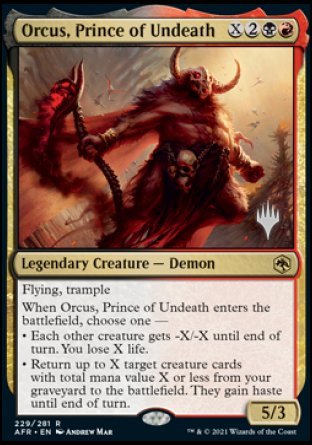 Orcus, Prince of Undeath (Promo Pack) [Dungeons & Dragons: Adventures in the Forgotten Realms Promos] | Sanctuary Gaming