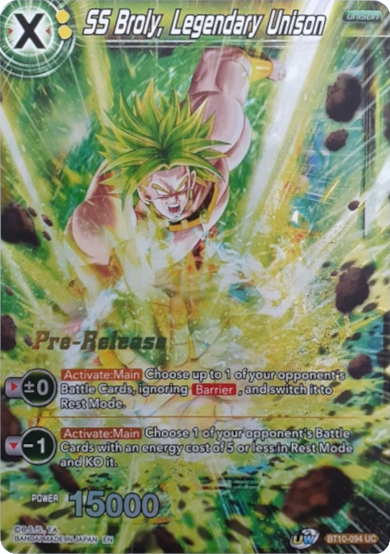 SS Broly, Legendary Unison (BT10-094) [Rise of the Unison Warrior Prerelease Promos] | Sanctuary Gaming