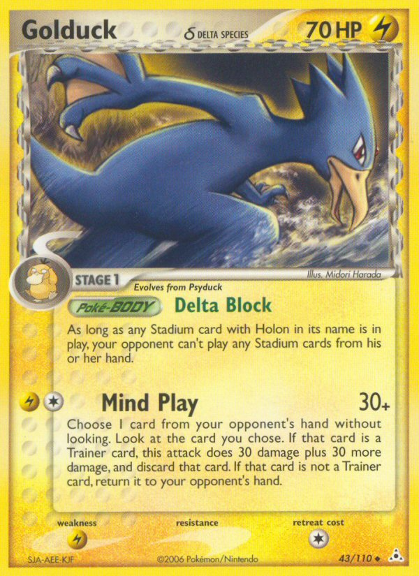 Golduck (43/110) (Delta Species) [EX: Holon Phantoms] | Sanctuary Gaming