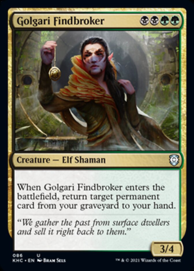 Golgari Findbroker [Kaldheim Commander] | Sanctuary Gaming