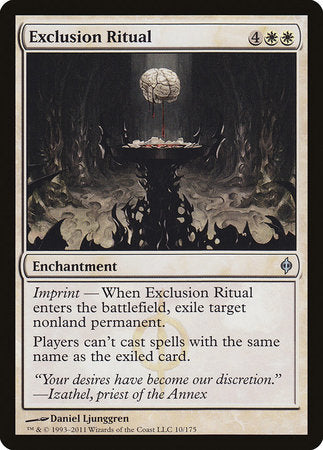 Exclusion Ritual [New Phyrexia] | Sanctuary Gaming