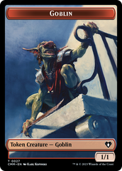 Saproling // Goblin Double-Sided Token [Commander Masters Tokens] | Sanctuary Gaming