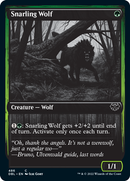 Snarling Wolf (486) [Innistrad: Double Feature] | Sanctuary Gaming