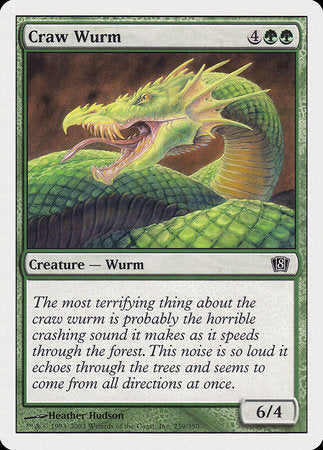 Craw Wurm [Eighth Edition] | Sanctuary Gaming