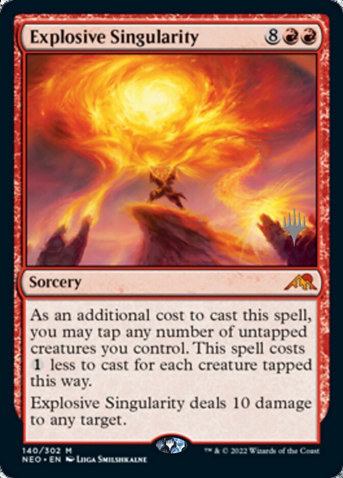 Explosive Singularity (Promo Pack) [Kamigawa: Neon Dynasty Promos] | Sanctuary Gaming