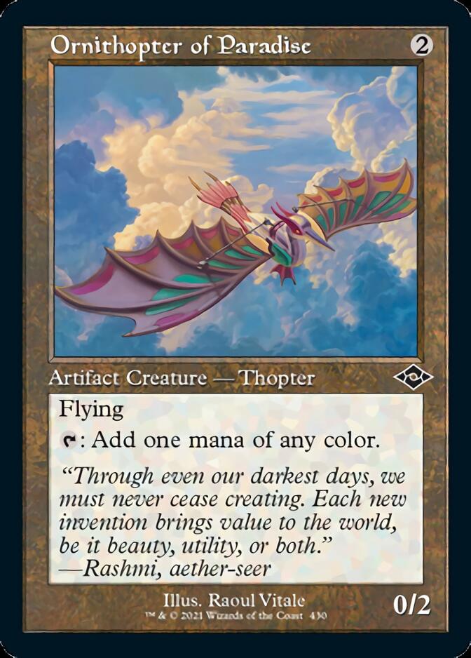 Ornithopter of Paradise (Retro Foil Etched) [Modern Horizons 2] | Sanctuary Gaming