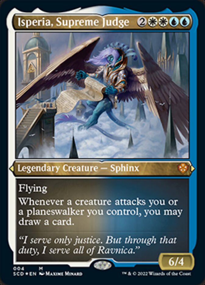 Isperia, Supreme Judge (Foil Etched) [Starter Commander Decks] | Sanctuary Gaming