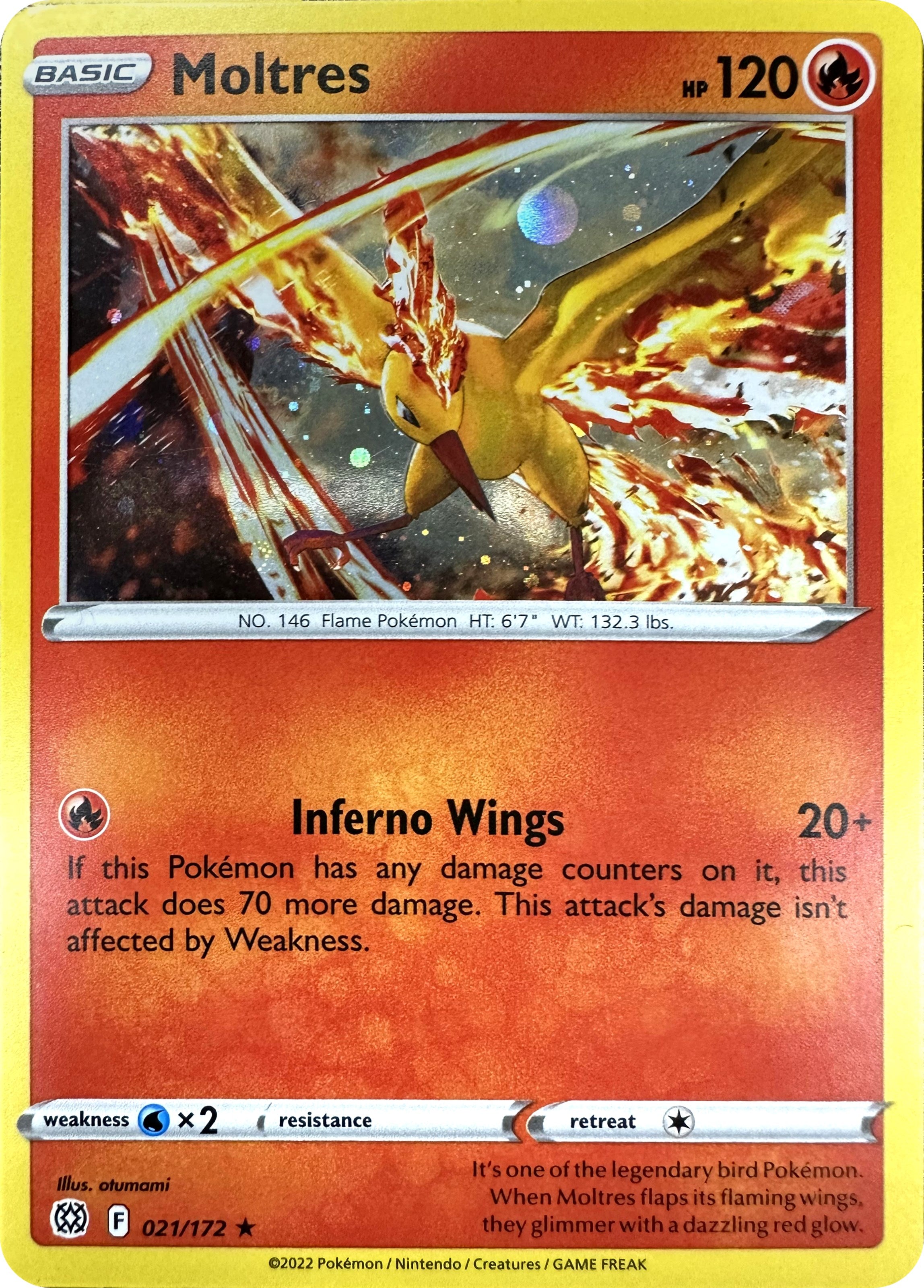 Moltres (021/172) (Cosmos Holo) [Sword & Shield: Brilliant Stars] | Sanctuary Gaming