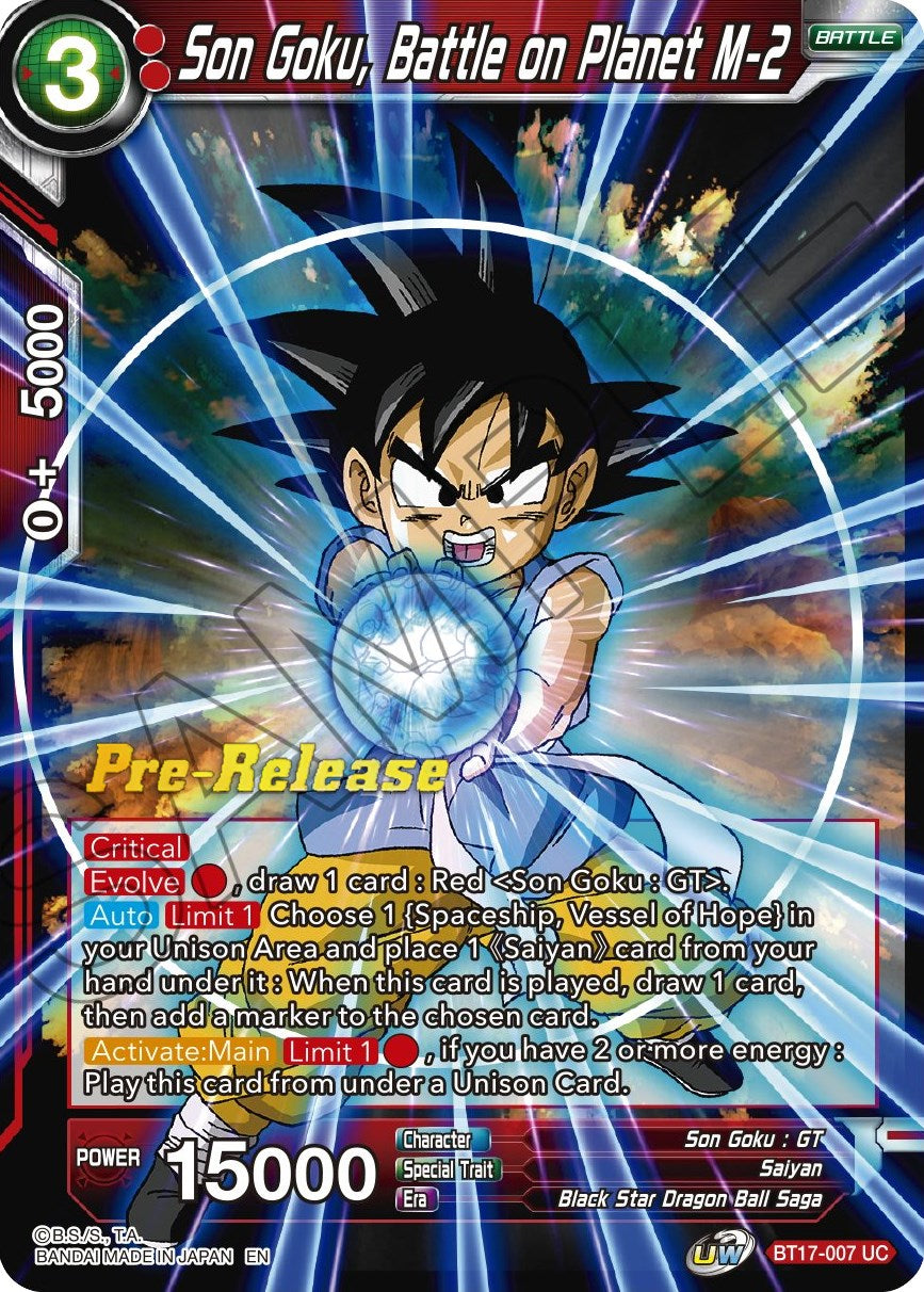 Son Goku, Battle on Planet M-2 (BT17-007) [Ultimate Squad Prerelease Promos] | Sanctuary Gaming