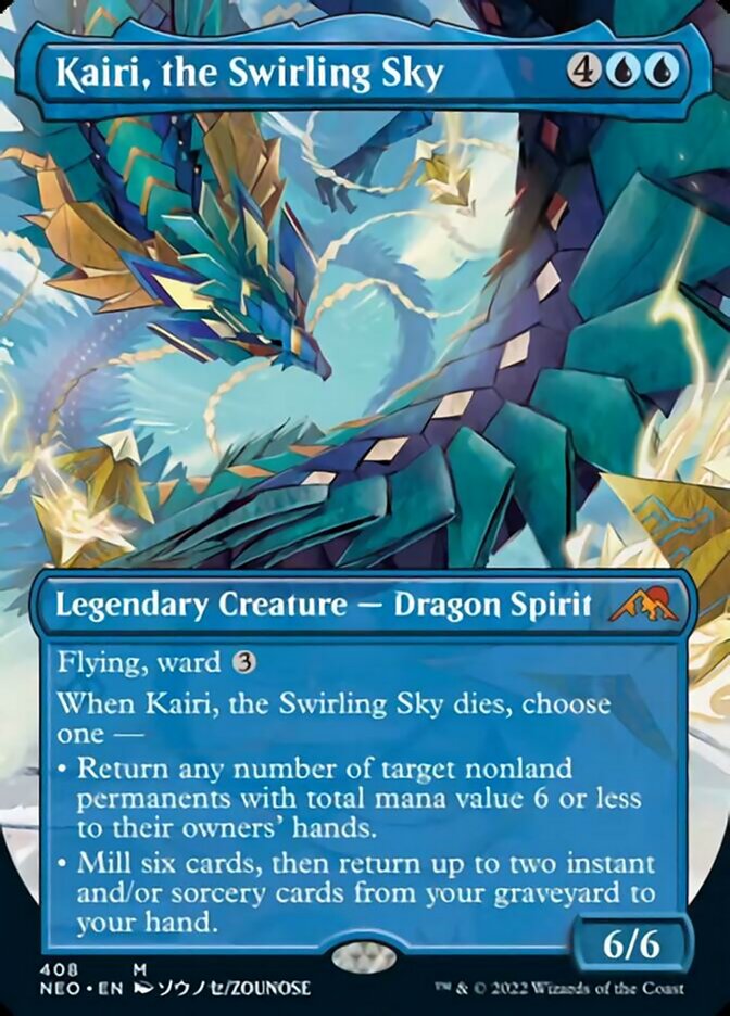 Kairi, the Swirling Sky (Borderless) [Kamigawa: Neon Dynasty] | Sanctuary Gaming