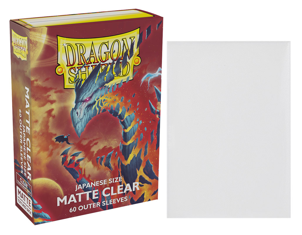Dragon Shield Japanese Size Matte Clear Outer Sleeves | Sanctuary Gaming