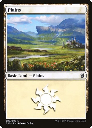 Plains (289) [Commander 2019] | Sanctuary Gaming