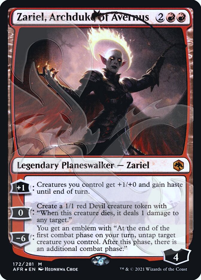 Zariel, Archduke of Avernus (Ampersand Promo) [Dungeons & Dragons: Adventures in the Forgotten Realms Promos] | Sanctuary Gaming