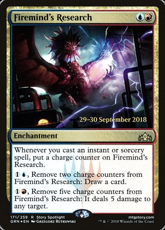 Firemind's Research [Guilds of Ravnica Promos] | Sanctuary Gaming