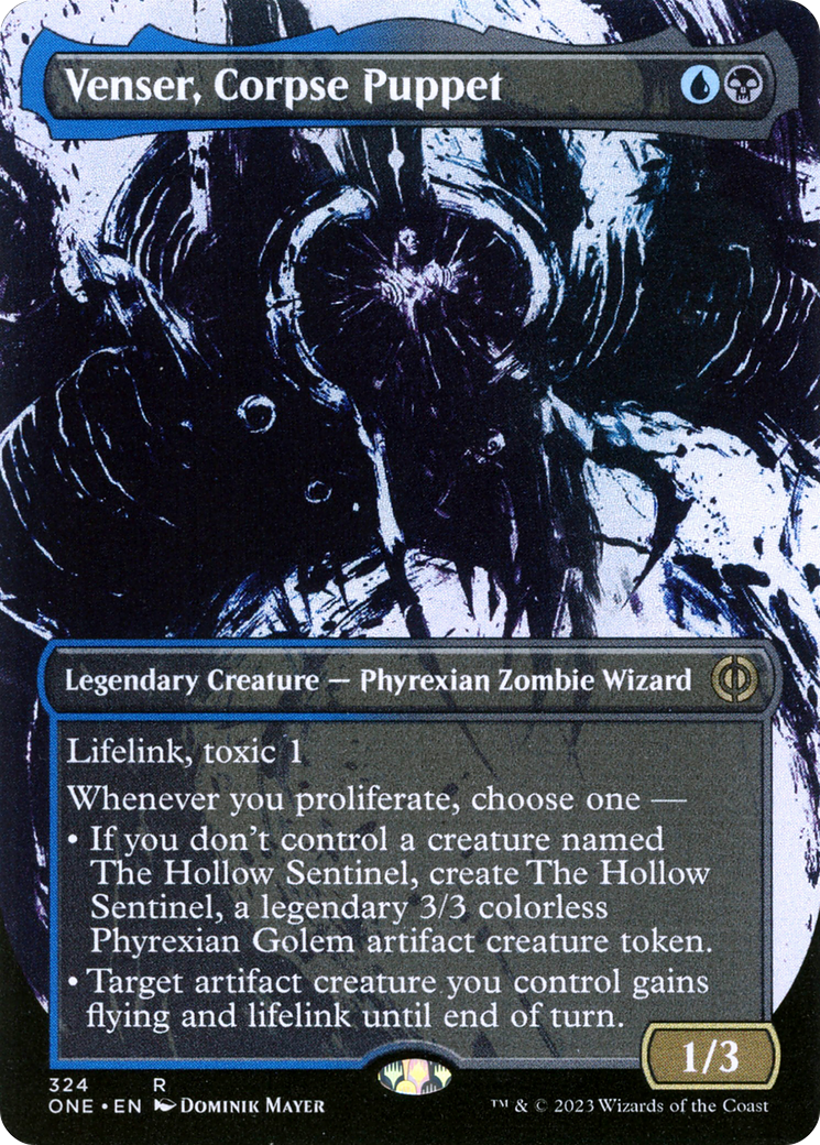 Venser, Corpse Puppet (Borderless Ichor) [Phyrexia: All Will Be One] | Sanctuary Gaming