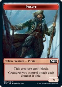 Pirate // Treasure Double-sided Token [Core Set 2021 Tokens] | Sanctuary Gaming