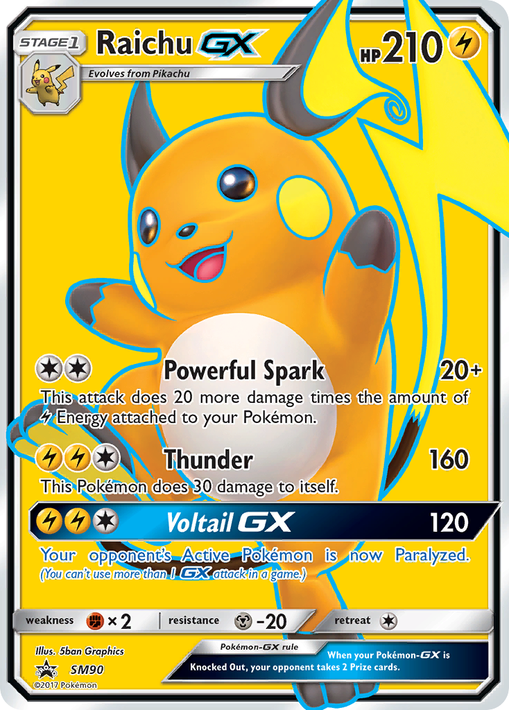 Raichu GX (SM90) [Sun & Moon: Black Star Promos] | Sanctuary Gaming