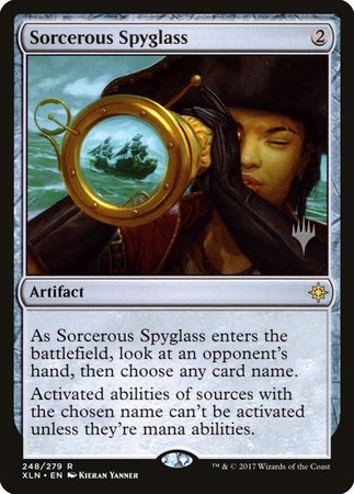 Sorcerous Spyglass [Ixalan Promos] | Sanctuary Gaming