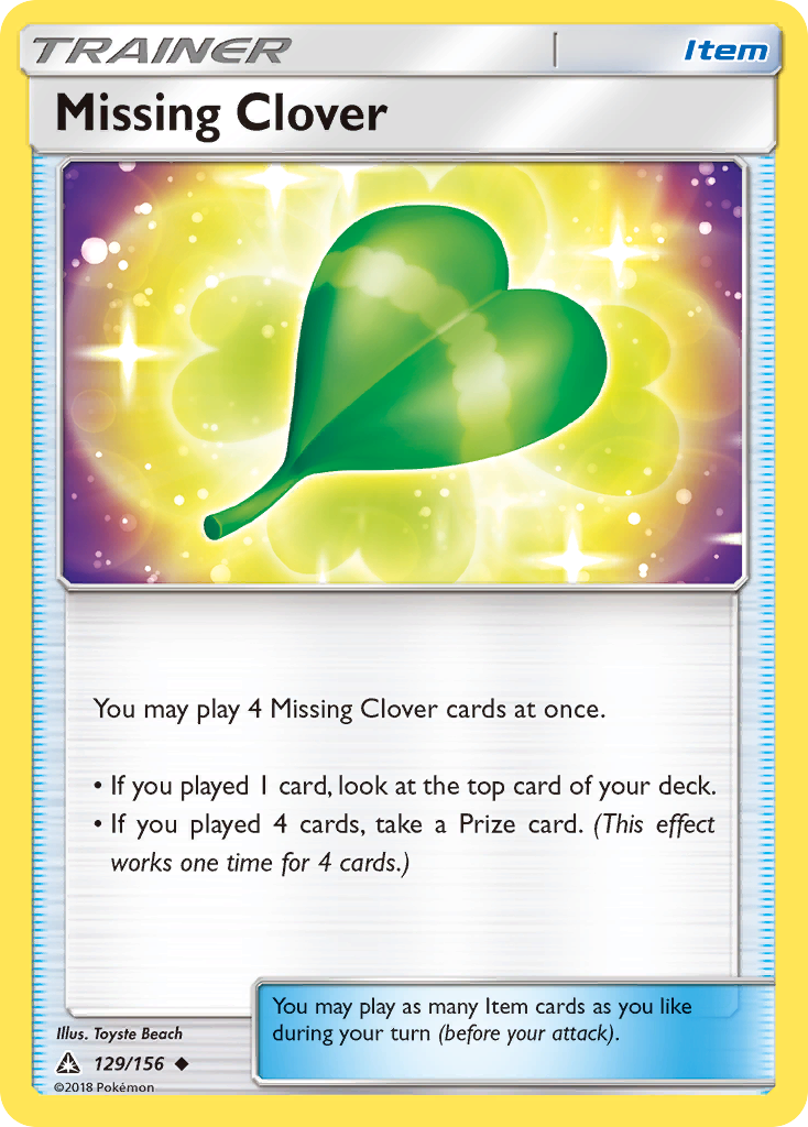 Missing Clover (129/156) [Sun & Moon: Ultra Prism] | Sanctuary Gaming