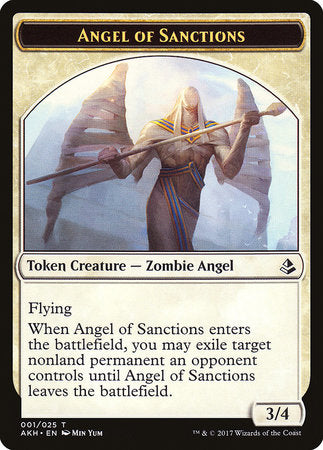 Angel of Sanctions Token [Amonkhet Tokens] | Sanctuary Gaming