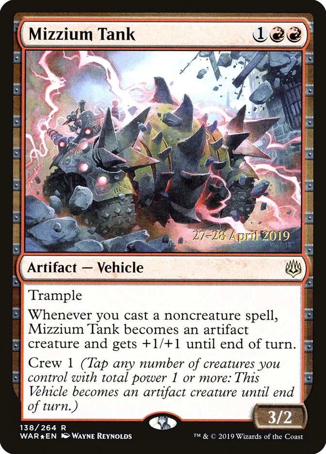 Mizzium Tank  [War of the Spark Prerelease Promos] | Sanctuary Gaming