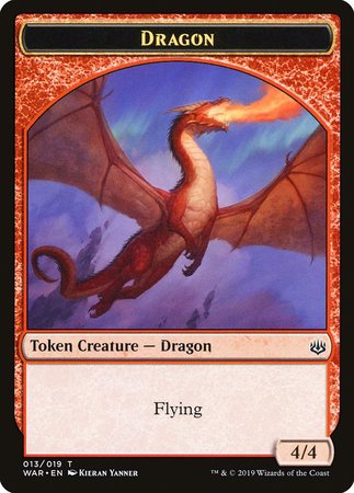Dragon Token [War of the Spark Tokens] | Sanctuary Gaming