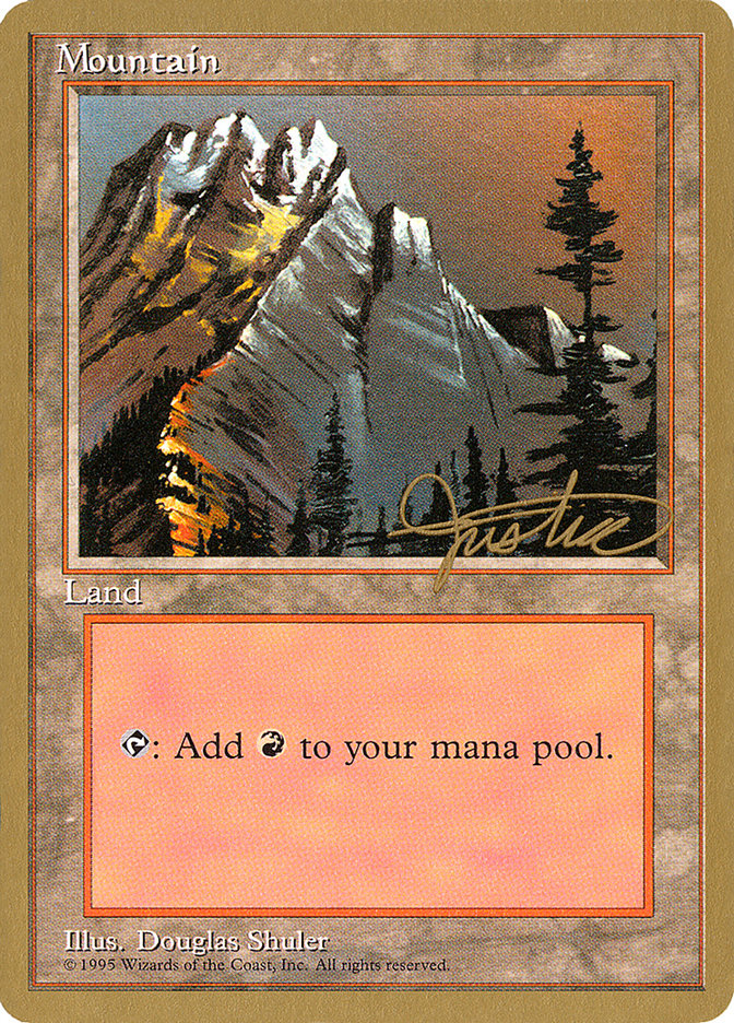 Mountain (mj373) (Mark Justice) [Pro Tour Collector Set] | Sanctuary Gaming