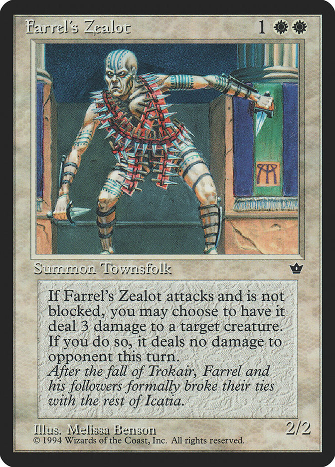 Farrel's Zealot (Melissa A. Benson) [Fallen Empires] | Sanctuary Gaming