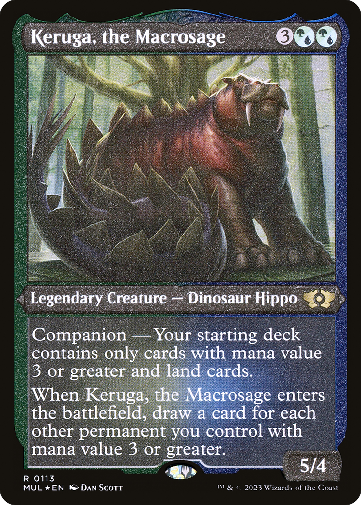 Keruga, the Macrosage (Foil Etched) [Multiverse Legends] | Sanctuary Gaming