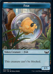 Fish // Dog Double-sided Token [Streets of New Capenna Tokens] | Sanctuary Gaming