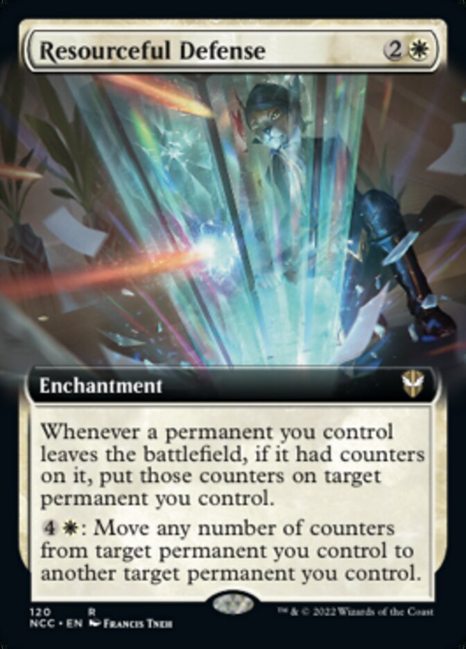 Resourceful Defense (Extended Art) [Streets of New Capenna Commander] | Sanctuary Gaming