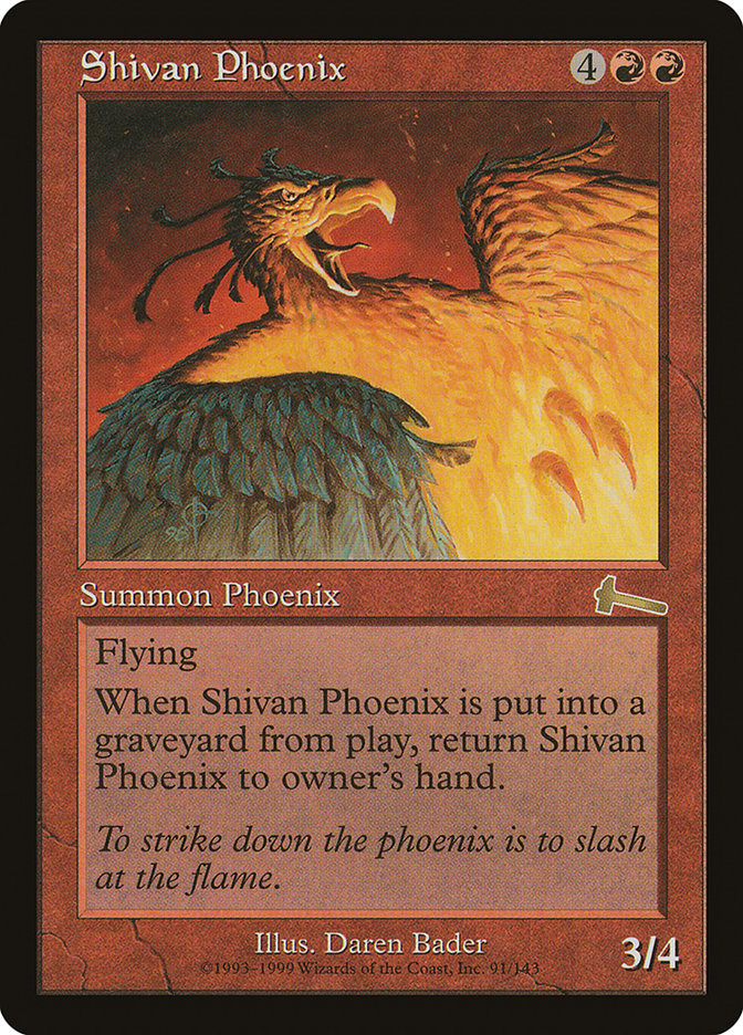 Shivan Phoenix [Urza's Legacy] | Sanctuary Gaming