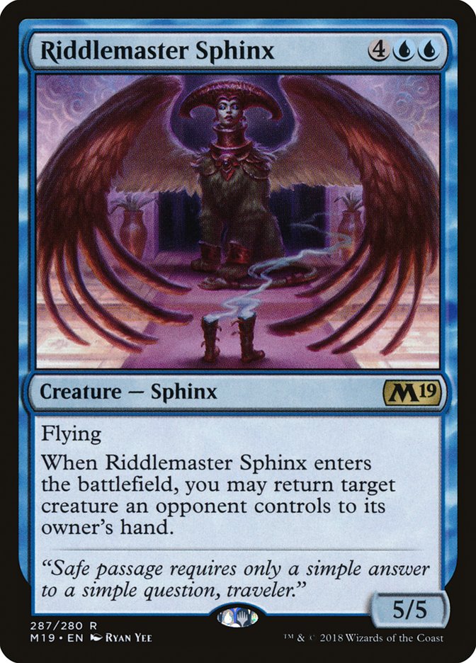 Riddlemaster Sphinx [Core Set 2019] | Sanctuary Gaming