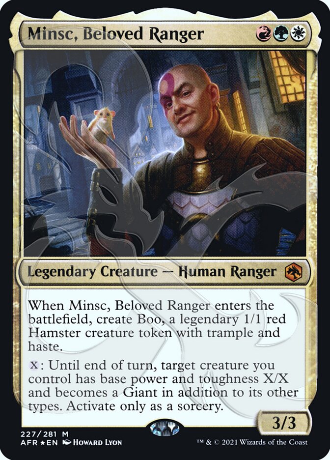 Minsc, Beloved Ranger (Ampersand Promo) [Dungeons & Dragons: Adventures in the Forgotten Realms Promos] | Sanctuary Gaming