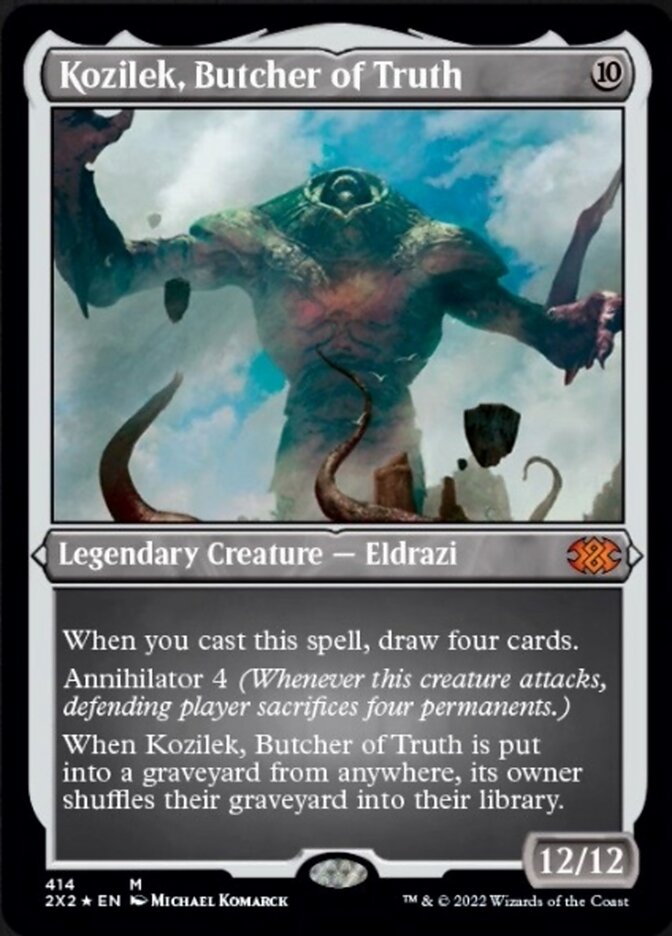 Kozilek, Butcher of Truth (Foil Etched) [Double Masters 2022] | Sanctuary Gaming