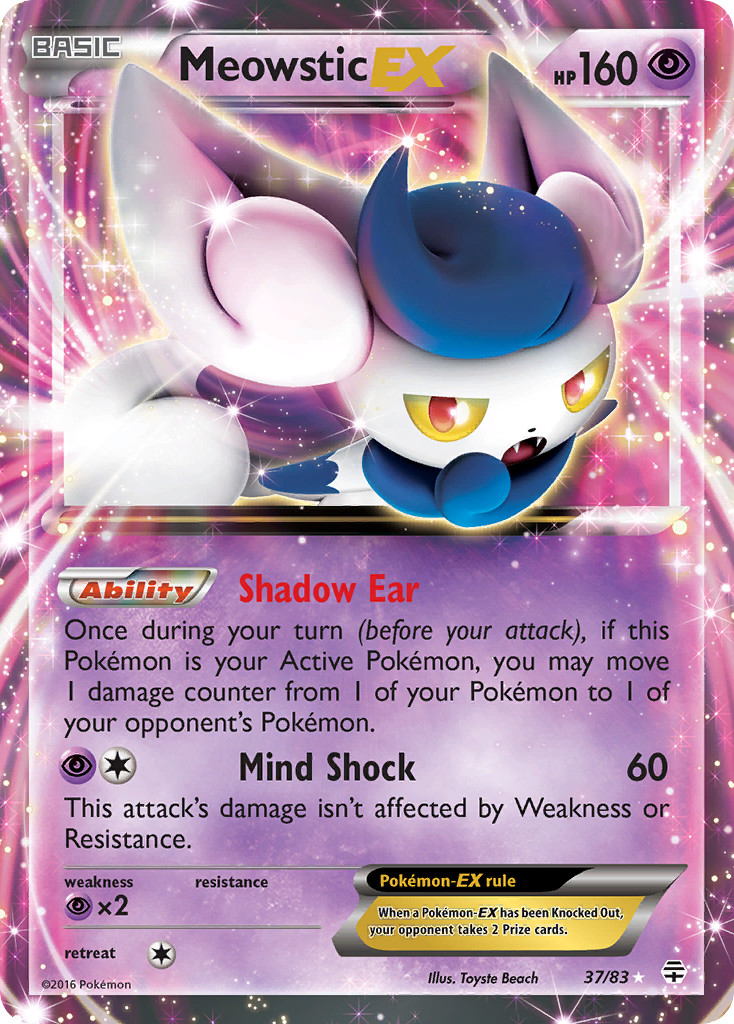 Meowstic EX (37/83) [XY: Generations] | Sanctuary Gaming