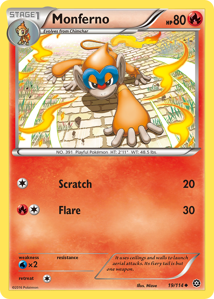 Monferno (19/114) [XY: Steam Siege] | Sanctuary Gaming