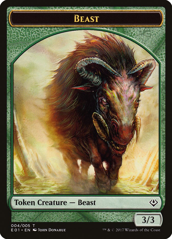 Beast (004/005) [Archenemy: Nicol Bolas Tokens] | Sanctuary Gaming