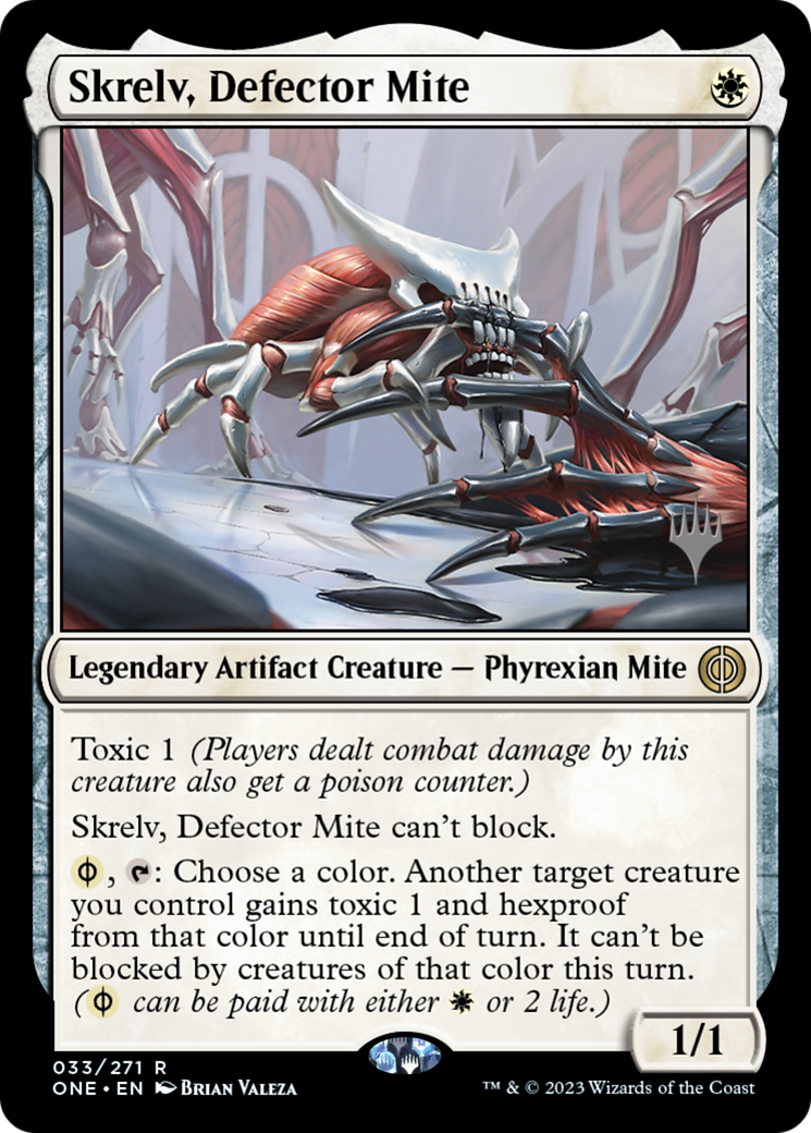 Skrelv, Defector Mite (Promo Pack) [Phyrexia: All Will Be One Promos] | Sanctuary Gaming