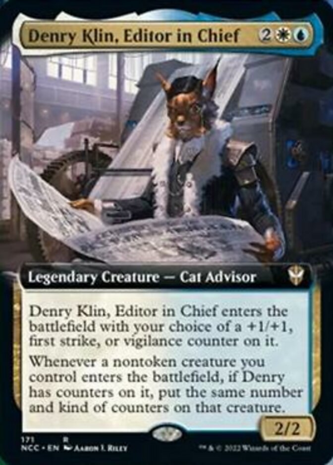 Denry Klin, Editor in Chief (Extended Art) [Streets of New Capenna Commander] | Sanctuary Gaming