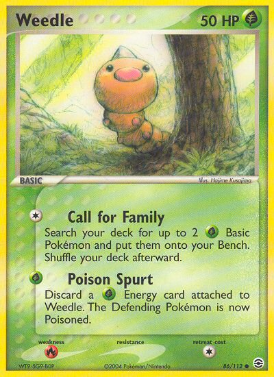 Weedle (86/112) [EX: FireRed & LeafGreen] | Sanctuary Gaming