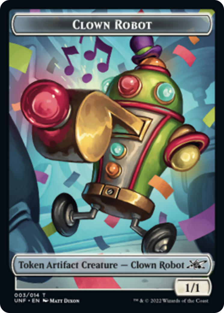 Clown Robot (003) // Storm Crow Double-sided Token [Unfinity Tokens] | Sanctuary Gaming