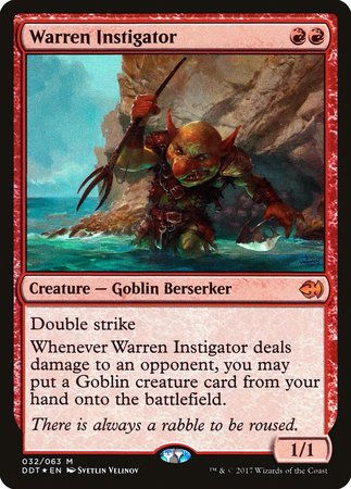 Warren Instigator [Duel Decks: Merfolk vs. Goblins] | Sanctuary Gaming