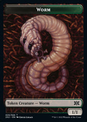 Worm // Knight Double-sided Token [Double Masters 2022 Tokens] | Sanctuary Gaming
