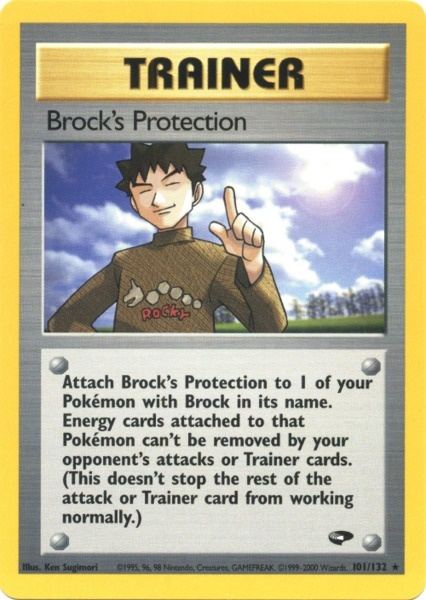 Brock's Protection (101/132) [Gym Challenge Unlimited] | Sanctuary Gaming