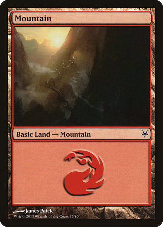 Mountain (75) [Duel Decks: Sorin vs. Tibalt] | Sanctuary Gaming