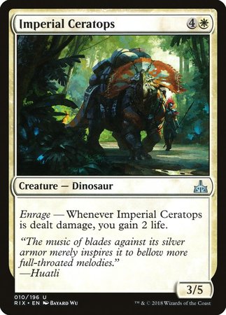 Imperial Ceratops [Rivals of Ixalan] | Sanctuary Gaming